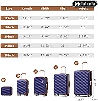 HC-7 Heartfelt Sweet Magnolia セット　未使用 Amazon.com | Melalenia Luggage Sets 7 Piece Hard Shell Carry on
